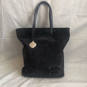 Cesare Paciotti 4US Navy Suede Oversized Tote